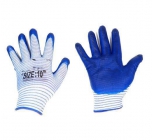 Перчатки нейлон матроска нитрил облив (синие) (12/720,960) (ЕГ)
